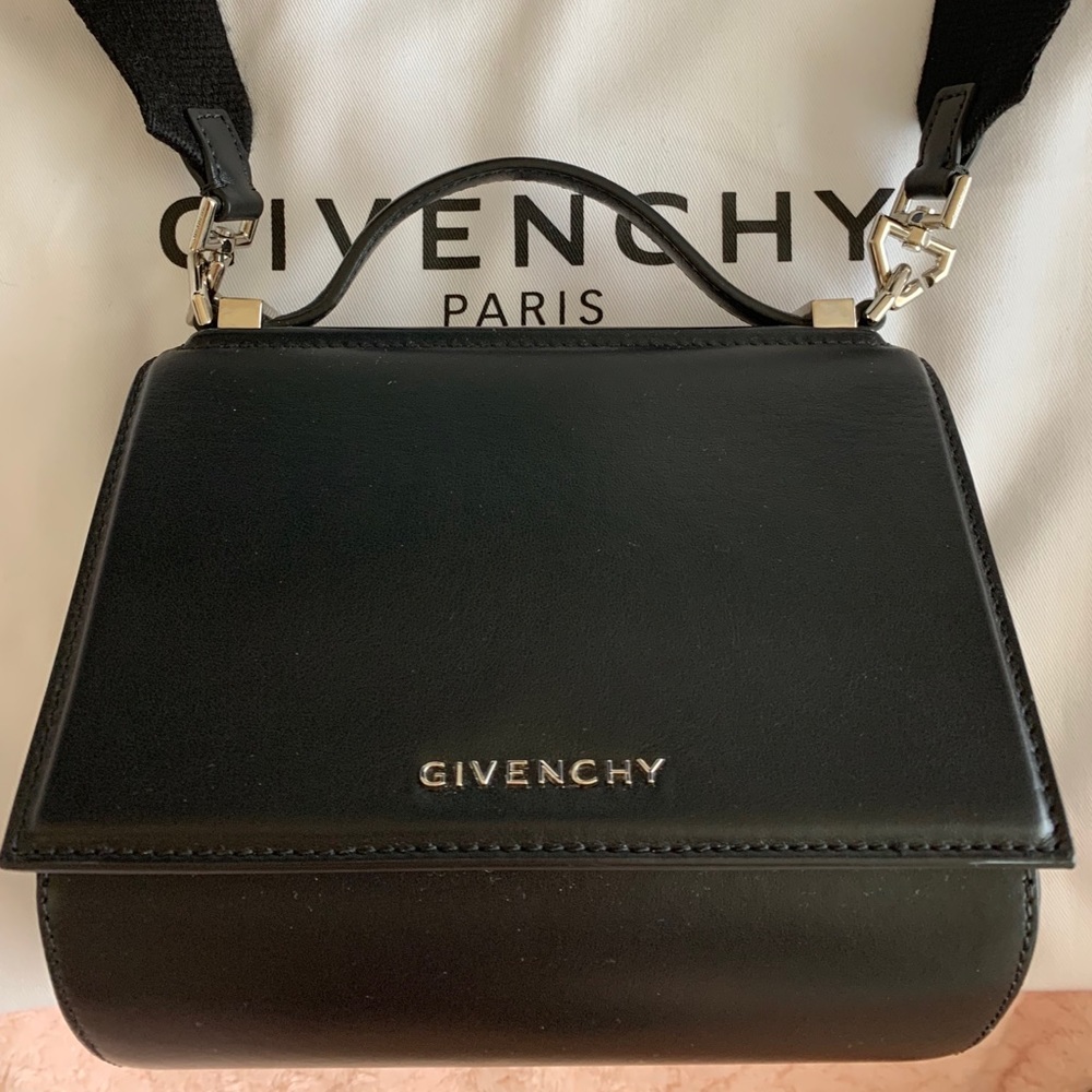 Givenchy Mini Pandora Bag with Logo Strap